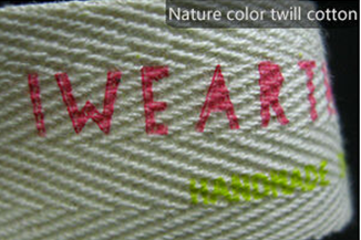 Eco - Friendly پنبه پارچه بافته شده برچسب برچسب برای لباس دوزی شده