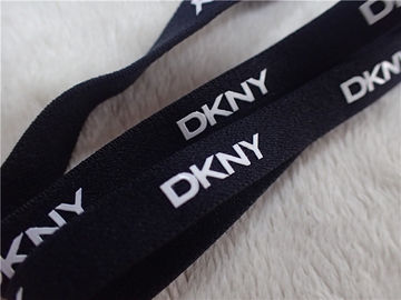 Black Underwear Elastic Band With Printing White Silicone Logo Environmental Protection