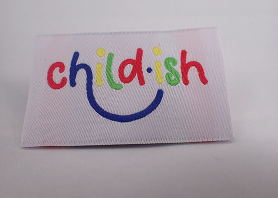 Garment Clothes Woven Label Clothing Tag Low Minimum Customized Size