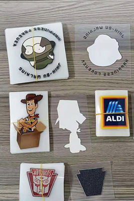 Custom Artwork Heat Transfer Printed Stickers Fabric Stickers