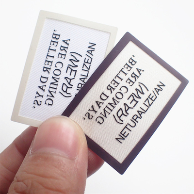 Matt / Shiny Surface Screen Printed Label Washable For Fabric