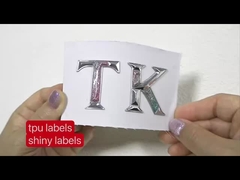 لوگو انتقال حرارتی Tpu سفارشی 3D Tpu Label Transfer Soft Tpu Logo برای لباس