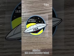 برچسب های انتقال حرارتی جوهر برای برند لباس / پچ های انتقال حرارتی