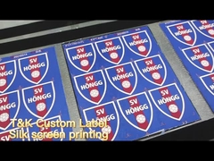 چاپ ابریشم برچسب لباس برای ژاکت راحت