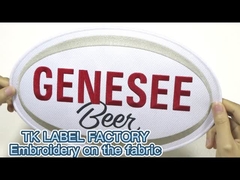 برچسب های لباس طوسی آهن روی پیچ ها انتقال گرما قابل شستشوی