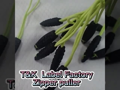 بسته بندی شده رنگارنگ 3D لاستیک Zipper کشنده محیط زیست دوستانه
