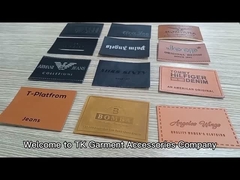 سفارشی شخصی سازی شده لوگو برجسته جین ها چرم واقعی پیچ / برچسب چرم برای لباس