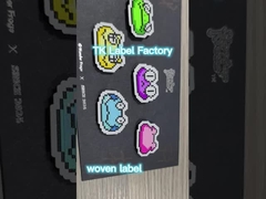 برچسب های پوشاک با بافت سفارشی پارچه پیچ های طراحي قابل شستشو ویژگی