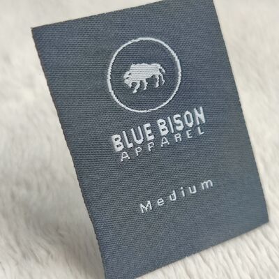 فابریکه سفارشی تی شرت لوکس علامت تجاری مد برچسب های بافندگی ساتن برای استفاده از لباس های Diy