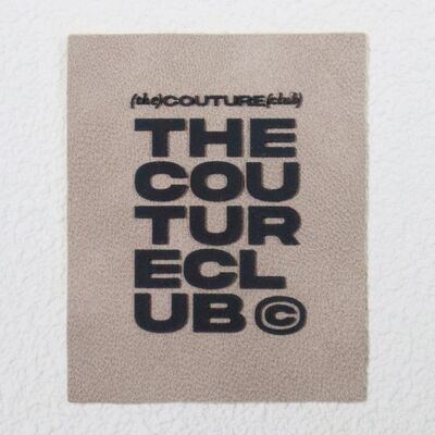 برچسب متن لاستیکی برجسته سه بعدی، نشان تجاری سفارشی برای آستین ژاکت و تزئینات پوشاک