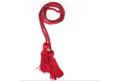 Decorative Chinese Knotting Cord , Colored Polyester / Nylon Rattail Satin Cord