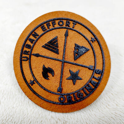 Durable Foam Print Badge - 3D Embossed Pattern Heat Transfer Label for Garment Accessories