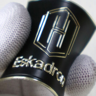 Custom TPU Voltage Label | 3D Embossed Gold Logo for Equestrian Apparel