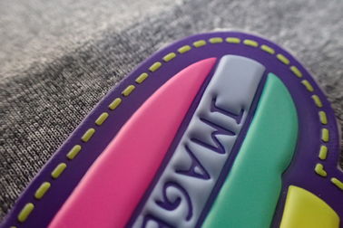 سفارشی برجسته سفارشی Tpu Patch / Patches 3D Rubber Pantone Color