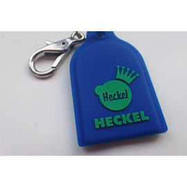 سیلیکون برچسب سگ در Keychain شخصی هدایای تبلیغاتی debossed و لوگو غیر - سمی