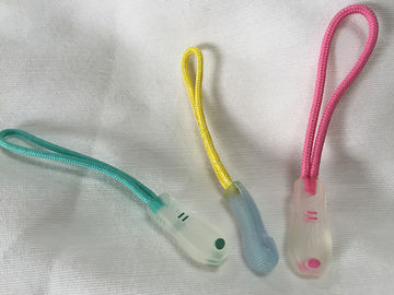 Muiti Colored Rubber Zipper Puller With Cord Any Logo Printable