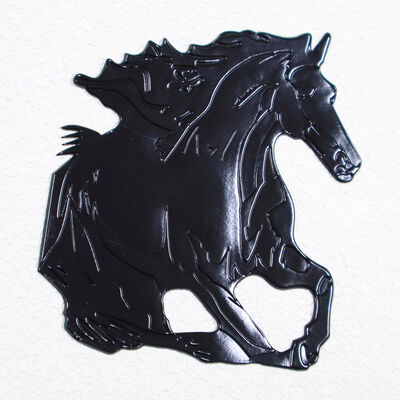 برچسب انتقال گرما TPU Black Running Horse برچسب انتقال گرما تی پی یو