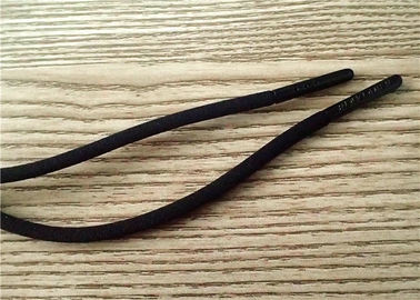 سیم مچ بند غیرمتعارف سیاه و سفید 125cm با لوگوی حک شده در هر دو انتهای سر سخت سخت رنگ سیاه